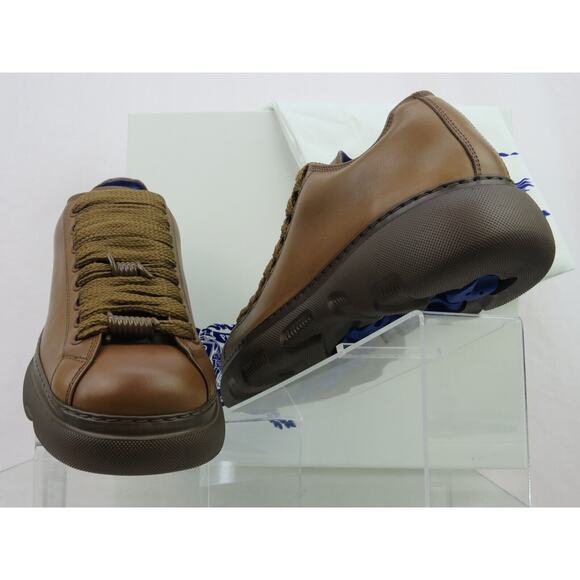 NIB BURBERRY RANGER DARK BROWN LEATHER LACE UP HIKING BOOTS US 9.5 42.5 IT $1K - Picture 10 of 16